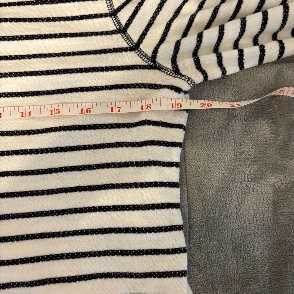 Talbots Black and White Striped Sweater - Picture 4 of 8